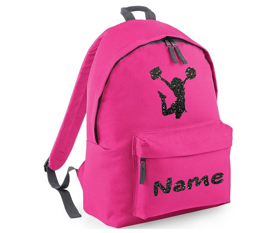 Personalised Gymnastics Cheerleader School Backpack Kids Any Name Text Girls