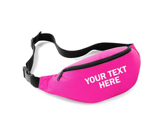 Personalised Printed Belt Bag Fanny Pack Festival Money Belt Purse Hip Wallet