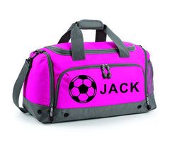 Personalised Football Holdall With Your Name Or Club Kids Boys Men Kit Bag Water-Resistant Unisex Comfortable