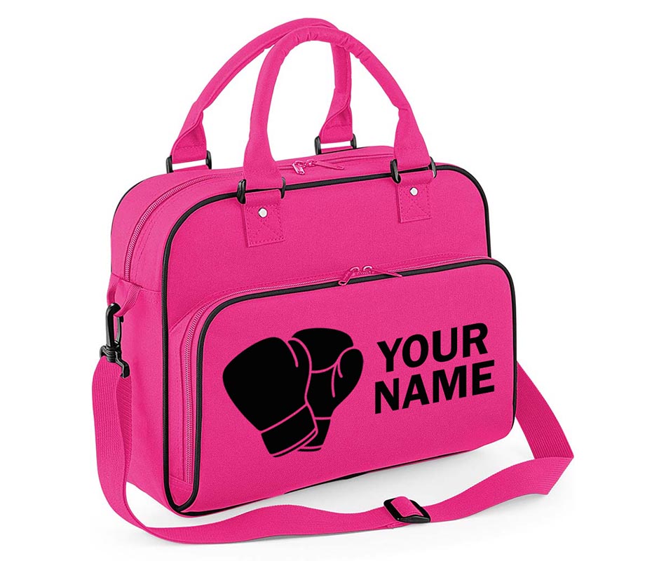 Personalised Any Name Boxing Gloves Children School Case