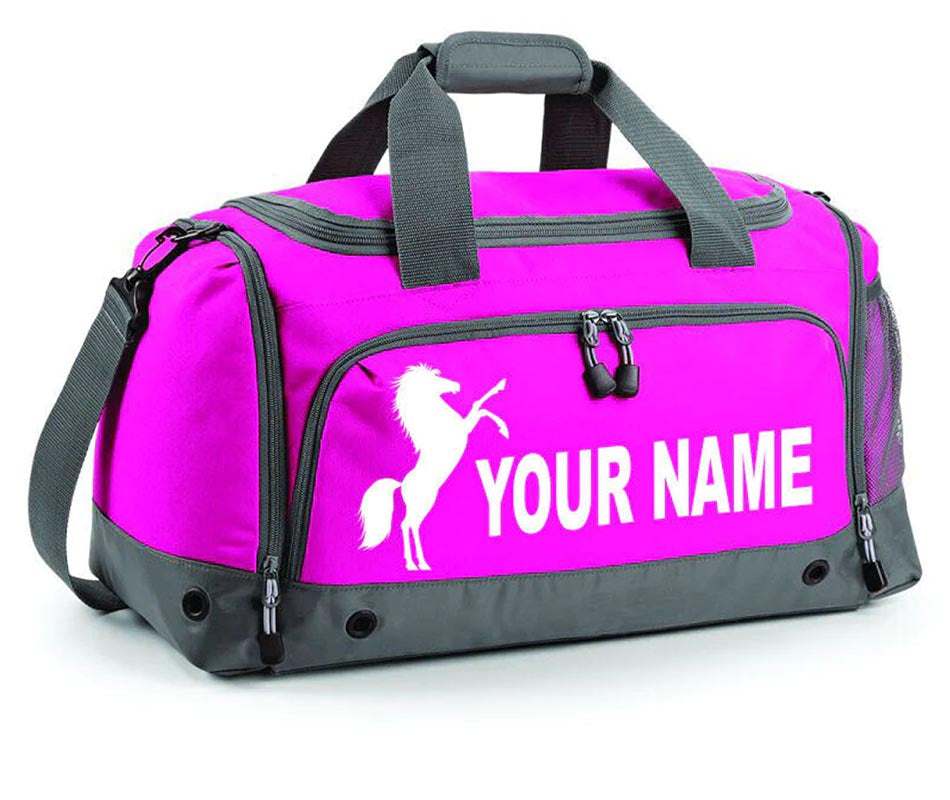 Personalised Sports Horse Jumping Riding Training Holdall Equestrian Kit Bag