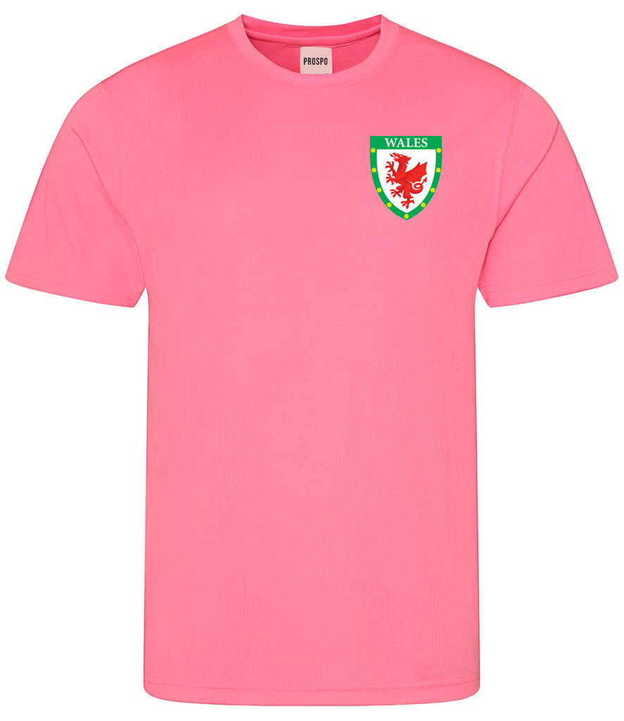 Personalised Wales Style Football Kits Customised Pink Shirts Shorts and Kit Bags