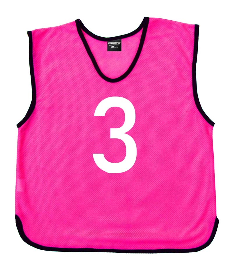 Personalised Custom Front and Back Numbered Football Training Bibs