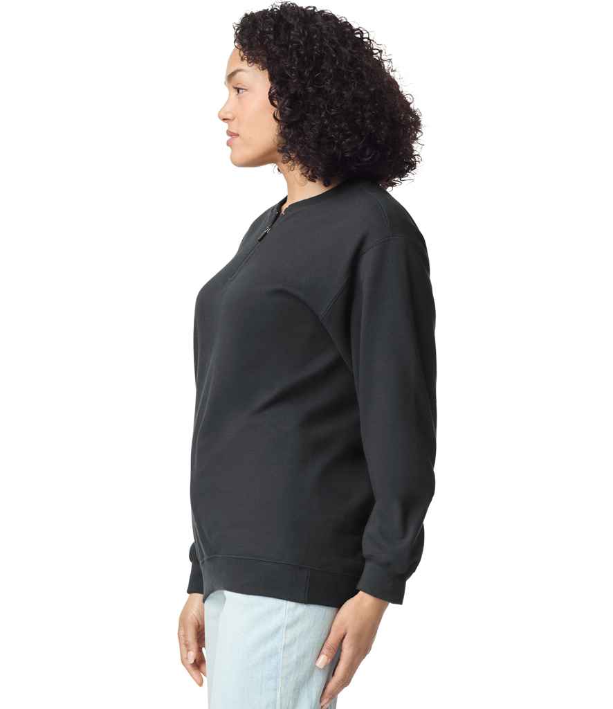 Gildan SoftStyle Midweight Fleece 14 Zip Sweatshirt