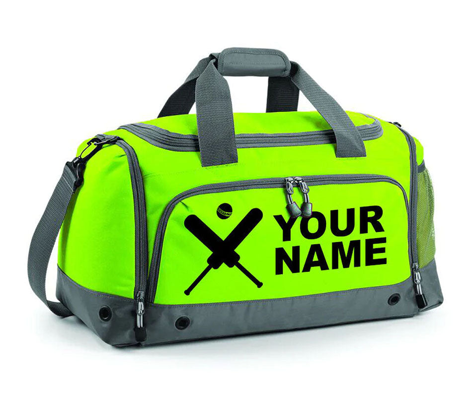 Personalised Cricket Holdall with Your Name or club Kids Boys Mens Kit Bag Bag