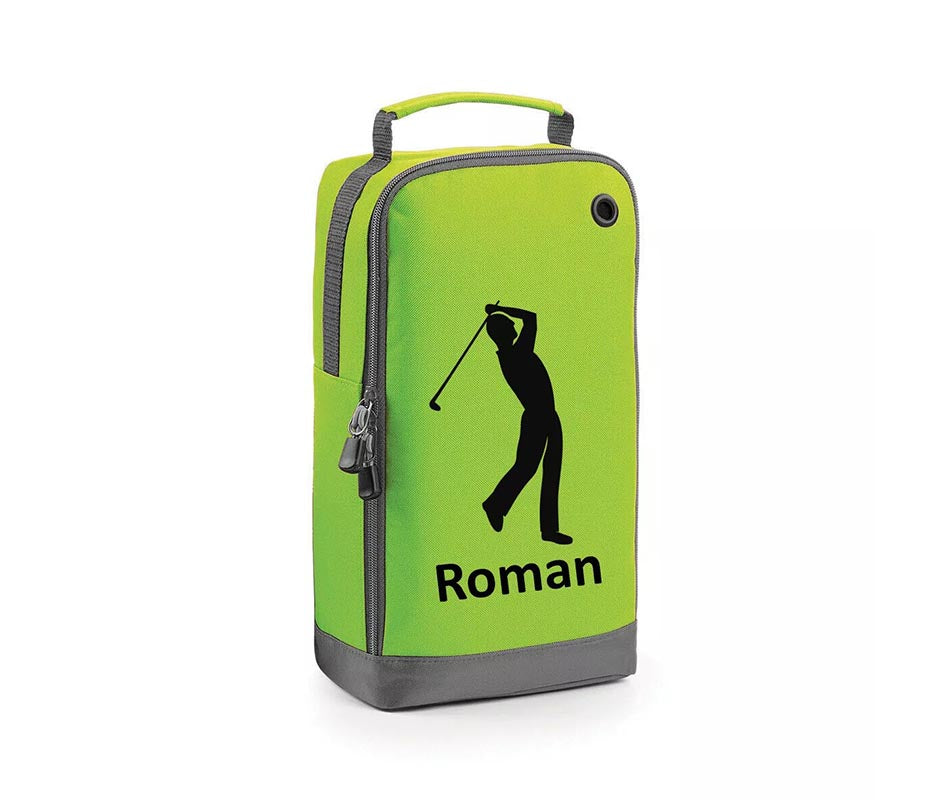 Personalised Golf Boot Bags Sports School Gym PE Accessories Customised Kit Bag