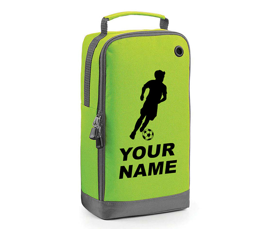 Personalised Any Name Children Football Player Boot Bag Boys Rugby Kids Sports PE Kit Bag