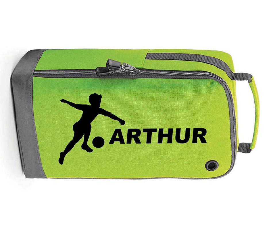 Personalised Any Name Children Football Player Boot Bag Boys Rugby Kids Sports PE Kit Bag