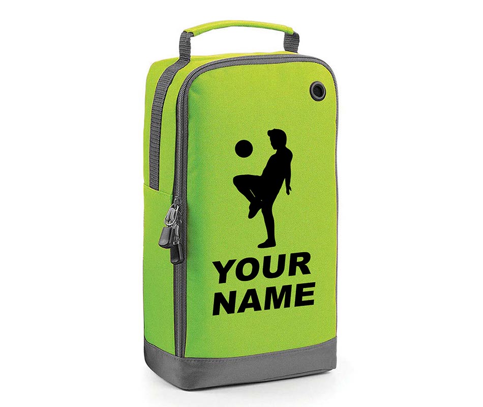 Personalised Any Name Children Football Player Boot Bag Boys Rugby Kids Sports PE Kit Bag