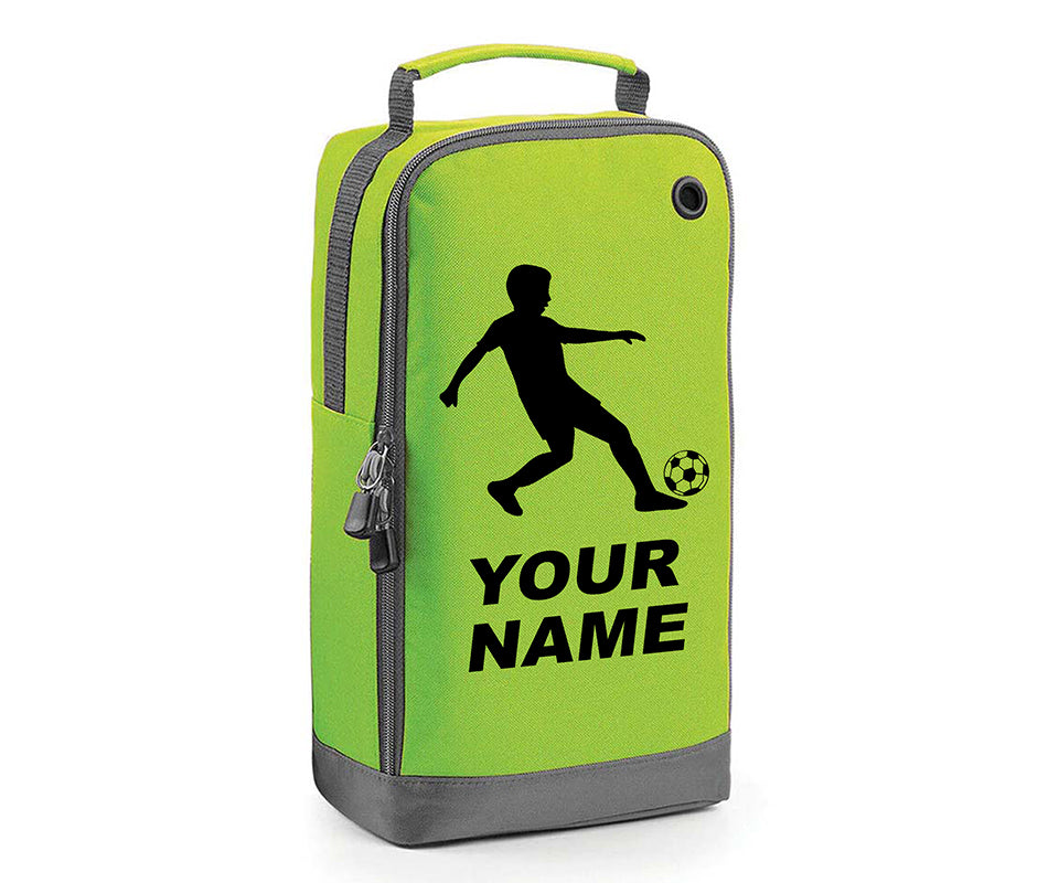 Personalised Any Name Children Football Player Boot Bag Boys Rugby Kids Sports PE Kit Bag