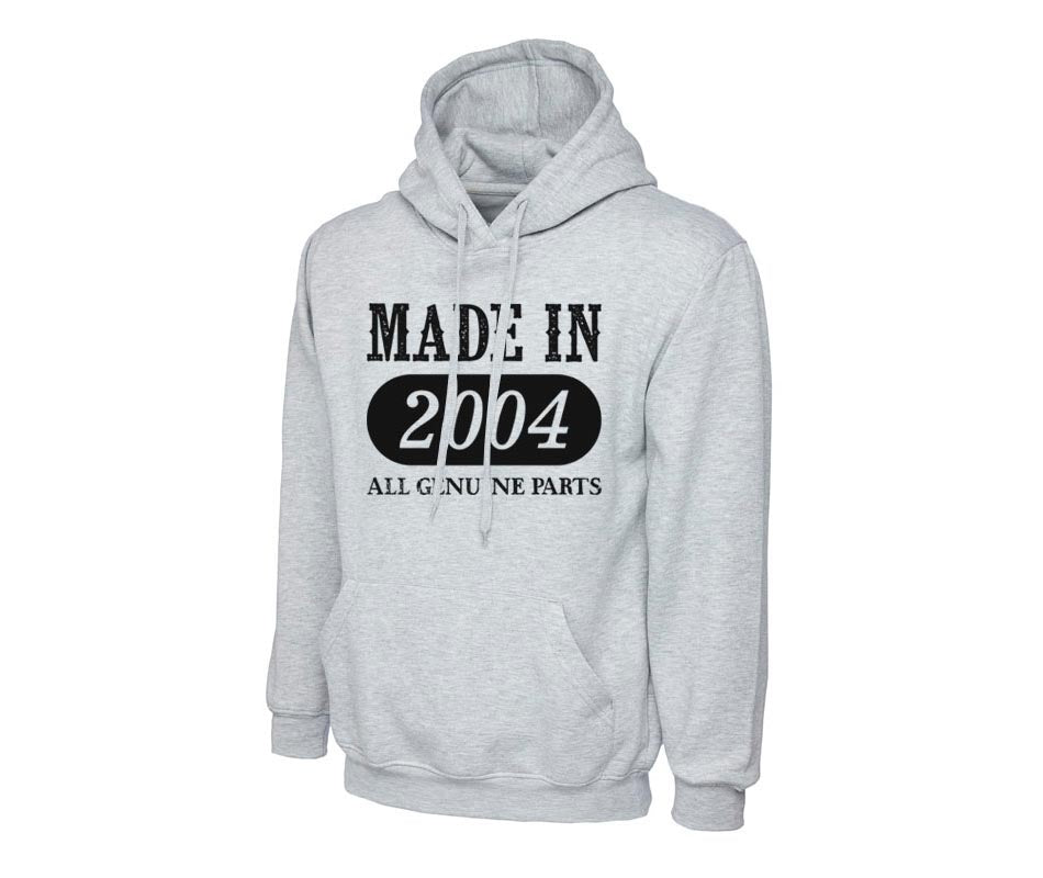 Made In 2004 Hoodie Jumper Top Workwear Sportswear Outerwear Unisex Hoodies