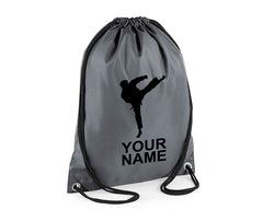 Personalised Unisex Martial Arts Pull String Bag Drawstring Ballet Kids Gift Casual Backpack