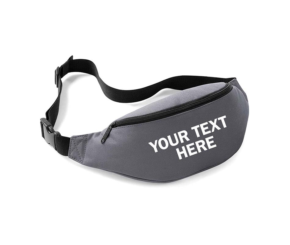 Personalised Printed Belt Bag Fanny Pack Festival Money Belt Purse Hip Wallet