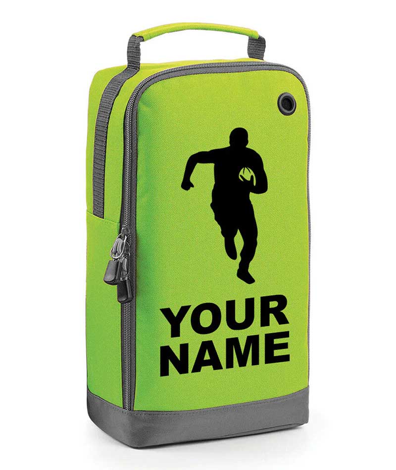 Personalised Childrens Football Rugby Boot Bag Boys Kids Sports Footy PE Kit Bag