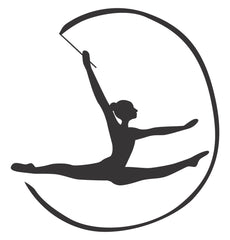 Gymnastics Sticker - Personalised With Your Name