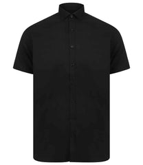 Henbury Modern Short Sleeve Slim Fit Oxford Shirt