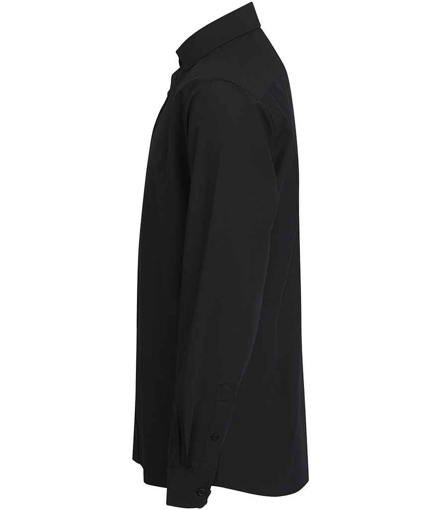 Henbury Long Sleeved Cotton Feel Coolplus Shirt