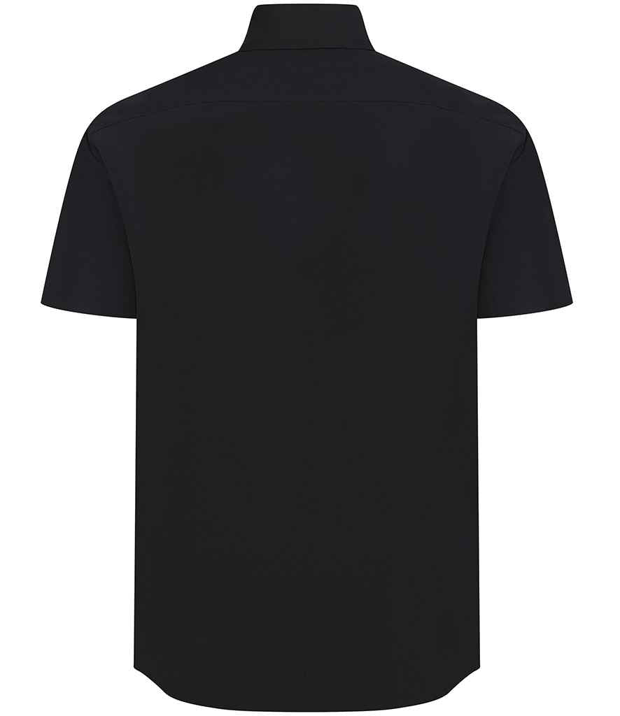 Henbury Short Sleeved Cotton Feel Coolplus Shirt
