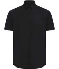 Henbury Short Sleeved Cotton Feel Coolplus Shirt