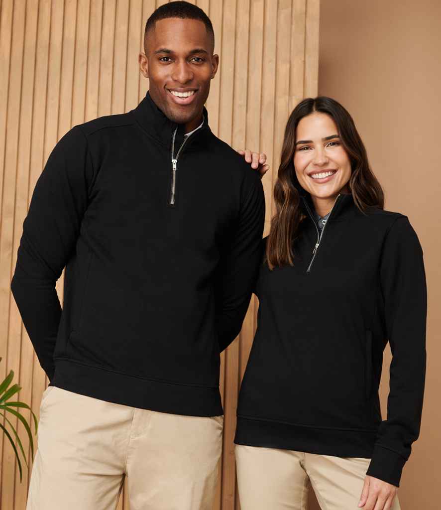 Henbury Unisex Sustainable 14 Zip Sweatshirt