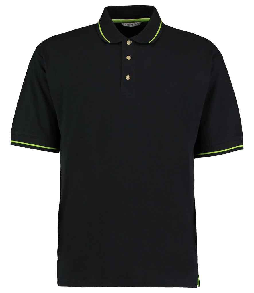 Kustom Kit St Mellion Tipped Cotton Piqu Polo Shirt