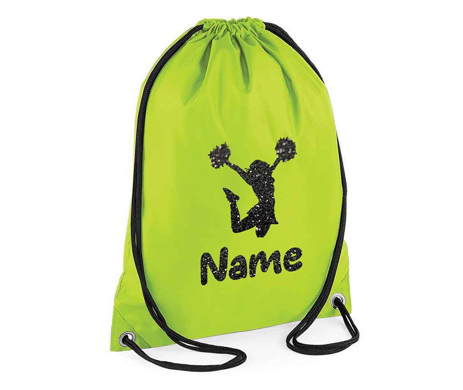 Personalised Dance Pull String Bag Girls Glitter Drawstring Ballet Kids Gift