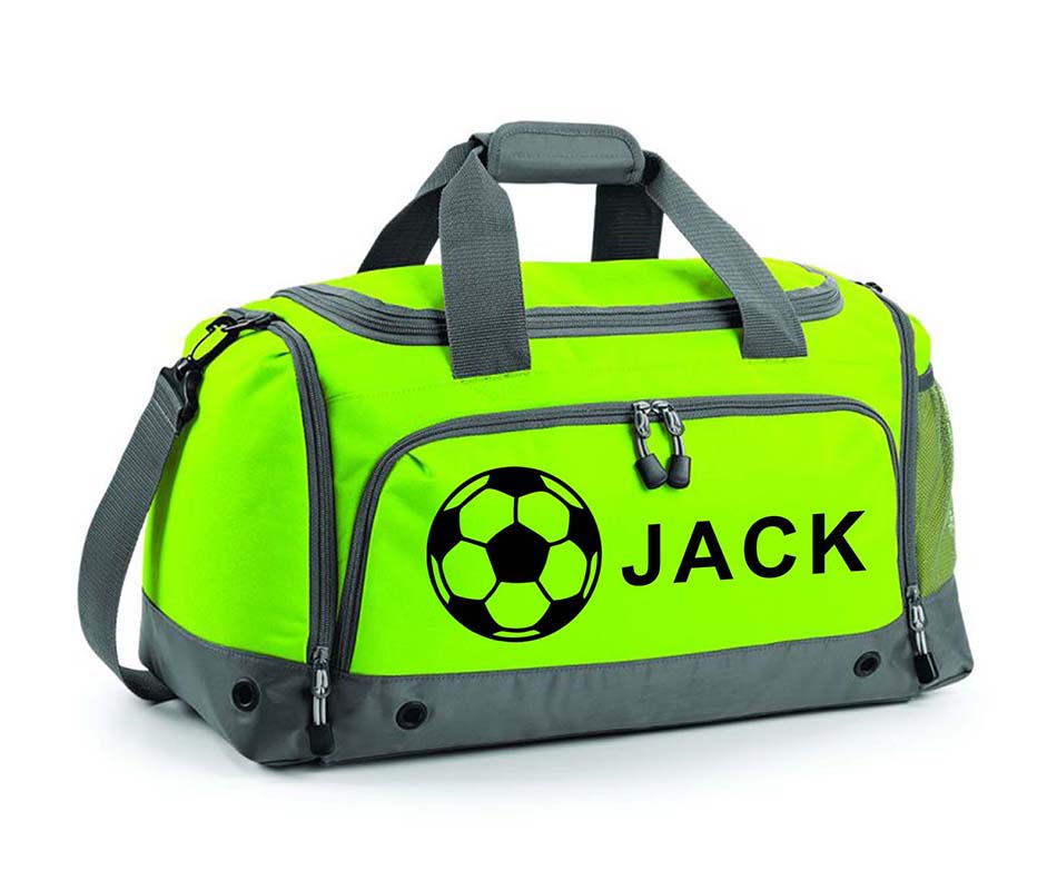 Personalised Football Holdall With Your Name Or Club Kids Boys Men Kit Bag Water-Resistant Unisex Comfortable