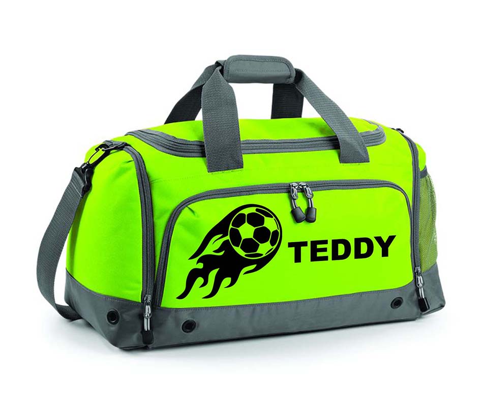 Personalised Football Holdall With Your Name Or Club Kids Boys Men Kit Bag Water-Resistant Unisex Comfortable