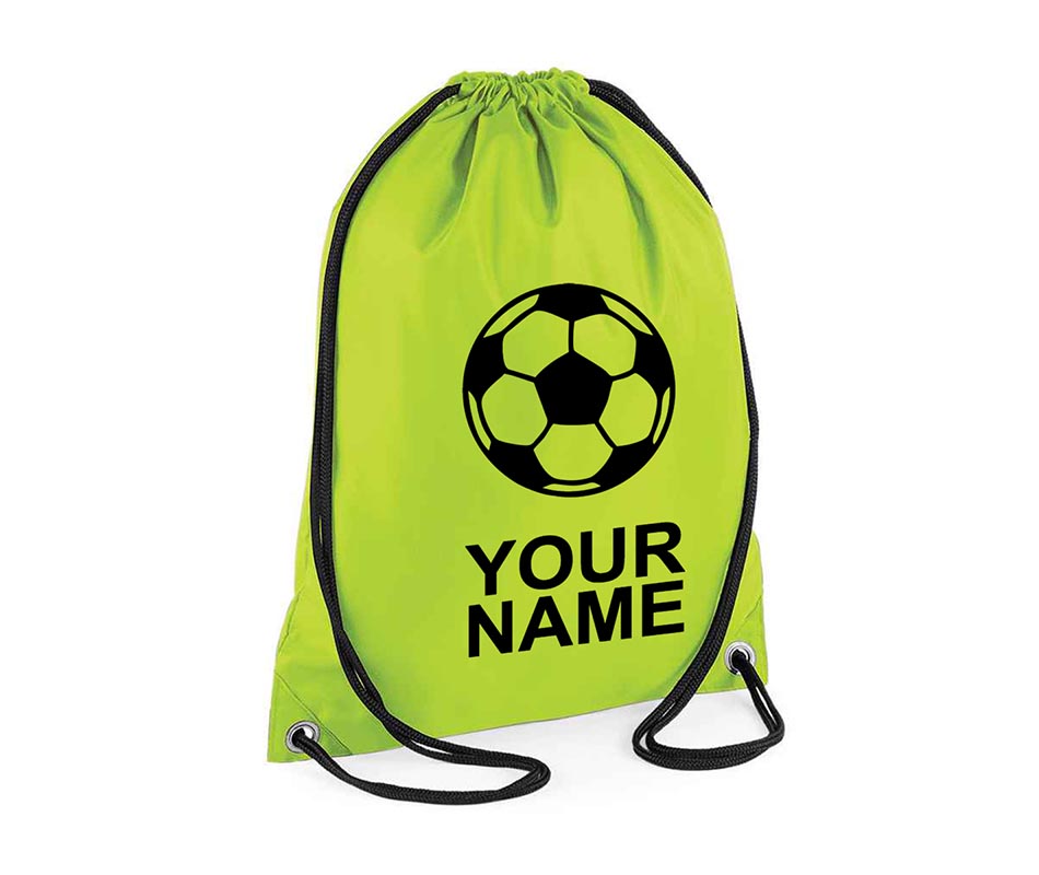 Personalised Unisex Football Pull String Bag Drawstring Ballet Kids Gift Personalised Football Unisex Pull String Bag Glitter Drawstring Ballet Kids Gift Casual Backpack