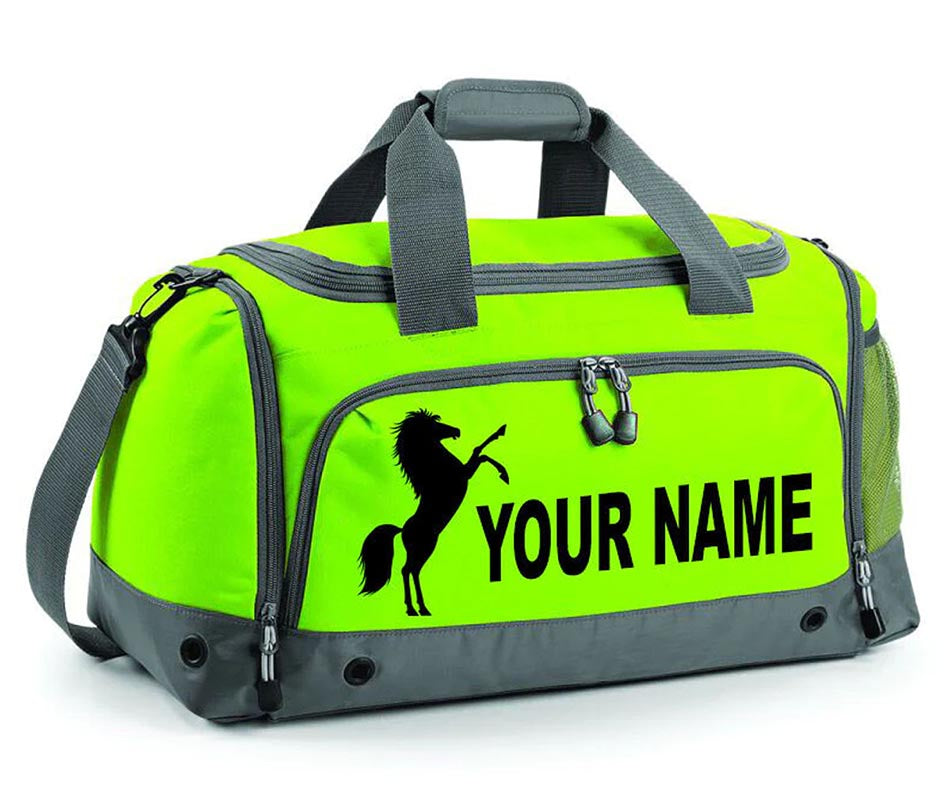 Personalised Sports Horse Jumping Riding Training Holdall Equestrian Kit Bag