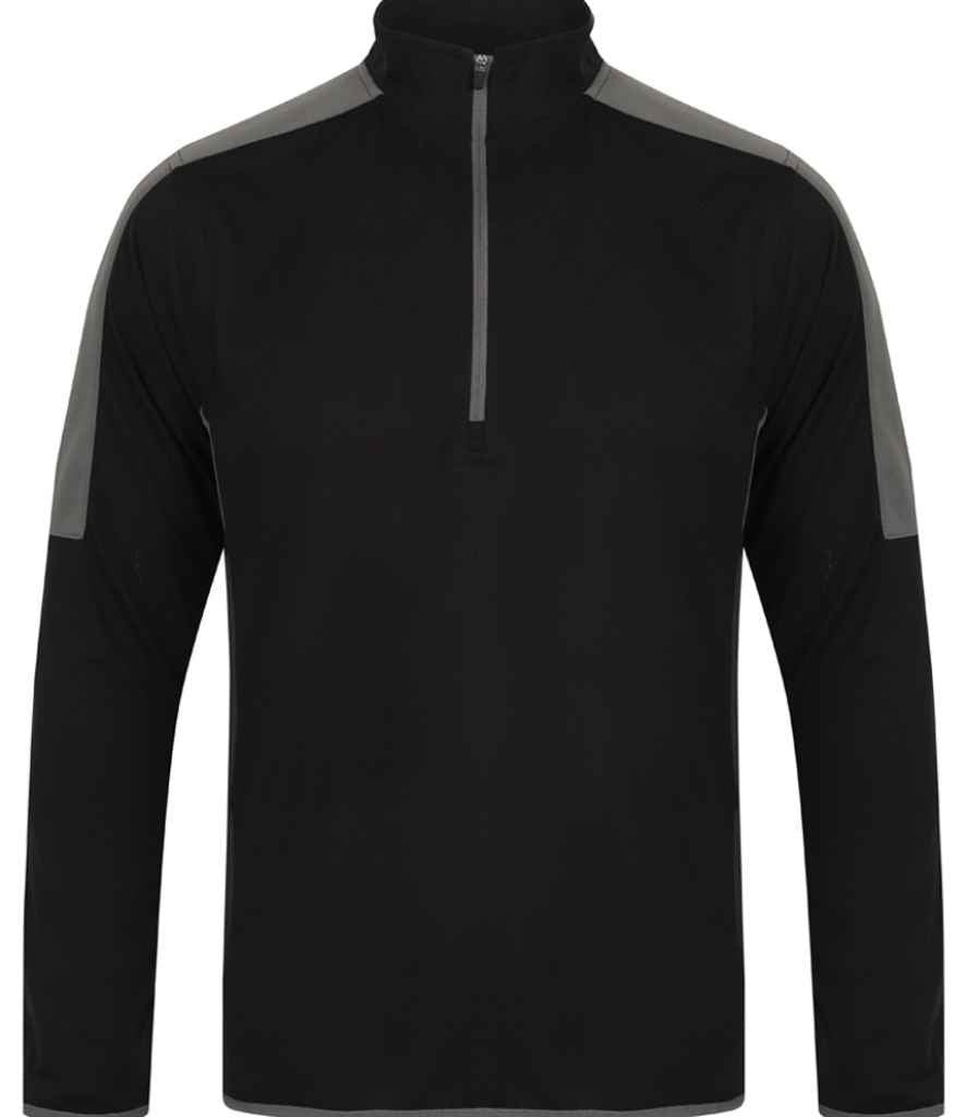 Finden  Hales Contrast Zip Neck Midlayer Top