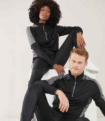 Finden  Hales Contrast Zip Neck Midlayer Top