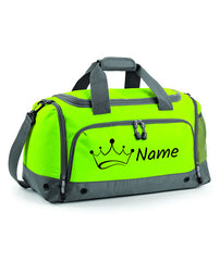 Personalised Crown Holdall With Your Name Or Club Kids Boys Men Kit Bag