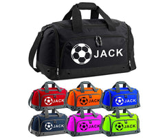 Personalised Football Holdall With Your Name Or Club Kids Boys Men Kit Bag Water-Resistant Unisex Comfortable