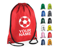 Personalised Unisex Football Pull String Bag Drawstring Ballet Kids Gift Personalised Football Unisex Pull String Bag Glitter Drawstring Ballet Kids Gift Casual Backpack