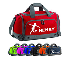 Personalised Football Holdall With Your Name Or Club Kids Boys Men Kit Bag