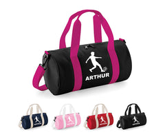 Personalised Football Player with Your Name School Gym Kit Kids Bag Gift Gym Essentials