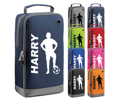 Personalised Any Name Children Boot Bag Boys Football Rugby Kids Sports PE Kit Bag