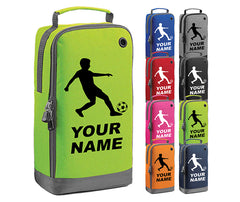 Personalised Any Name Children Football Player Boot Bag Boys Rugby Kids Sports PE Kit Bag