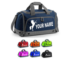 Personalised Sports Horse Jumping Riding Training Holdall Equestrian Kit Bag