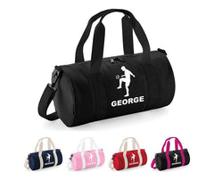 Personalised Football Player with Your Name School Gym Kit Kids Bag Gift Gym Essentials