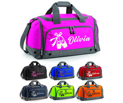 Personalised Gymnastic She Holdall  Your Name or Club Kids Boys Men Kit Bag