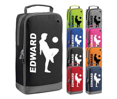 Personalised Any Name Children Football Player Boot Bag Boys Rugby Kids Sports PE Kit Bag