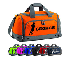 Personalised Football Holdall With Your Name Or Club Kids Boys Men Kit Bag