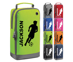 Personalised Any Name Children Football Player Boot Bag Boys Rugby Kids Sports PE Kit Bag