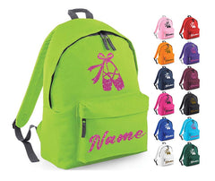 Personalised Gymnastics School Backpack Kids Any Name Text Girls Casual Travel