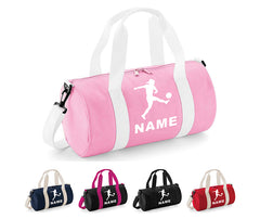 Personalised Football Player with Your Name School Gym Kit Kids Bag Gift Gym Essentials