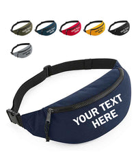 Personalised Printed Bum Bag Fanny Pack Festival Money Belt Purse Hip Wallet