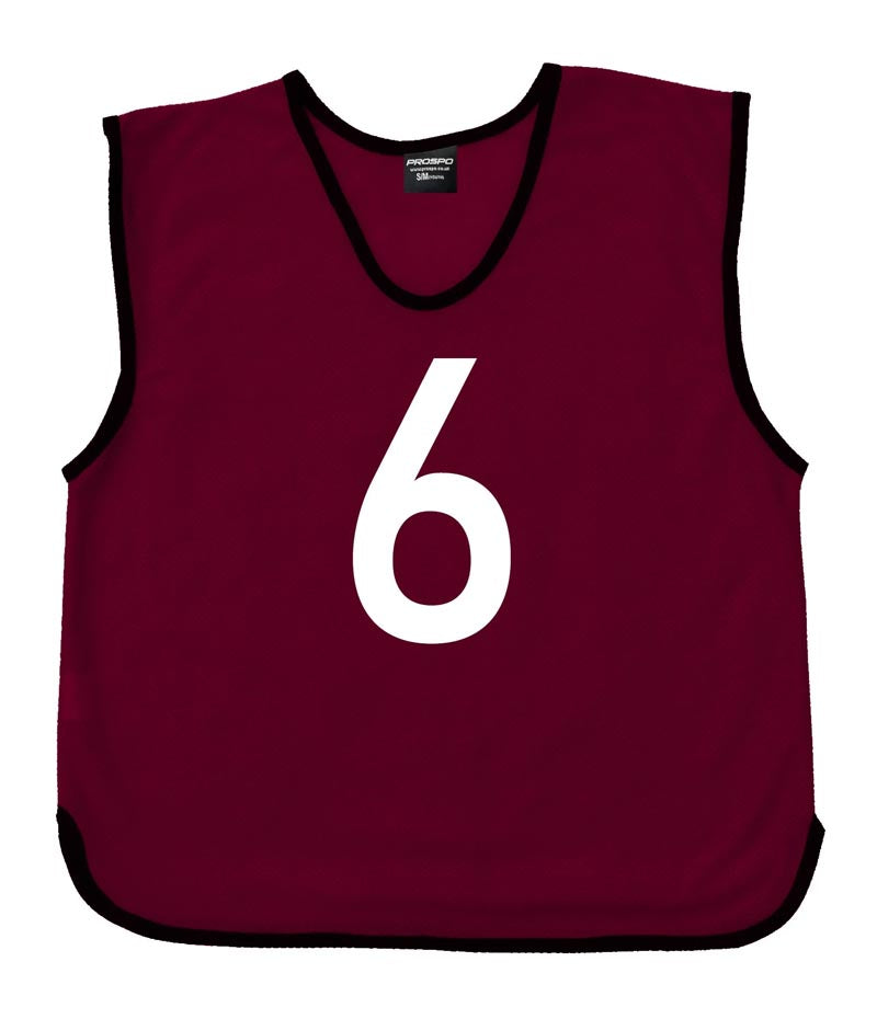 Personalised Custom Front and Back Numbered Football Training Bibs