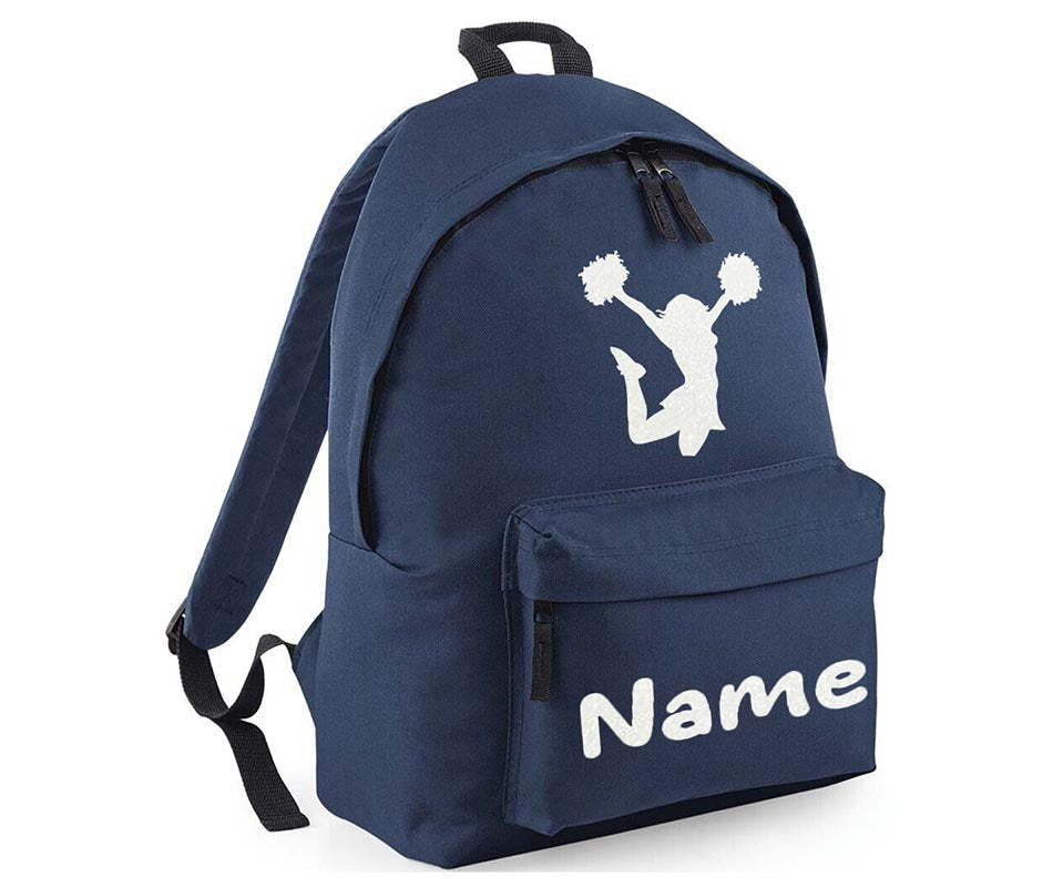 Personalised Gymnastics Cheerleader School Backpack Kids Any Name Text Girls